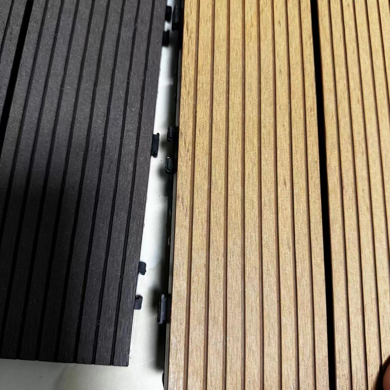 DIY ineinandergreifende WPC-Fliesen f&uuml;r den Au&szlig;enbereich