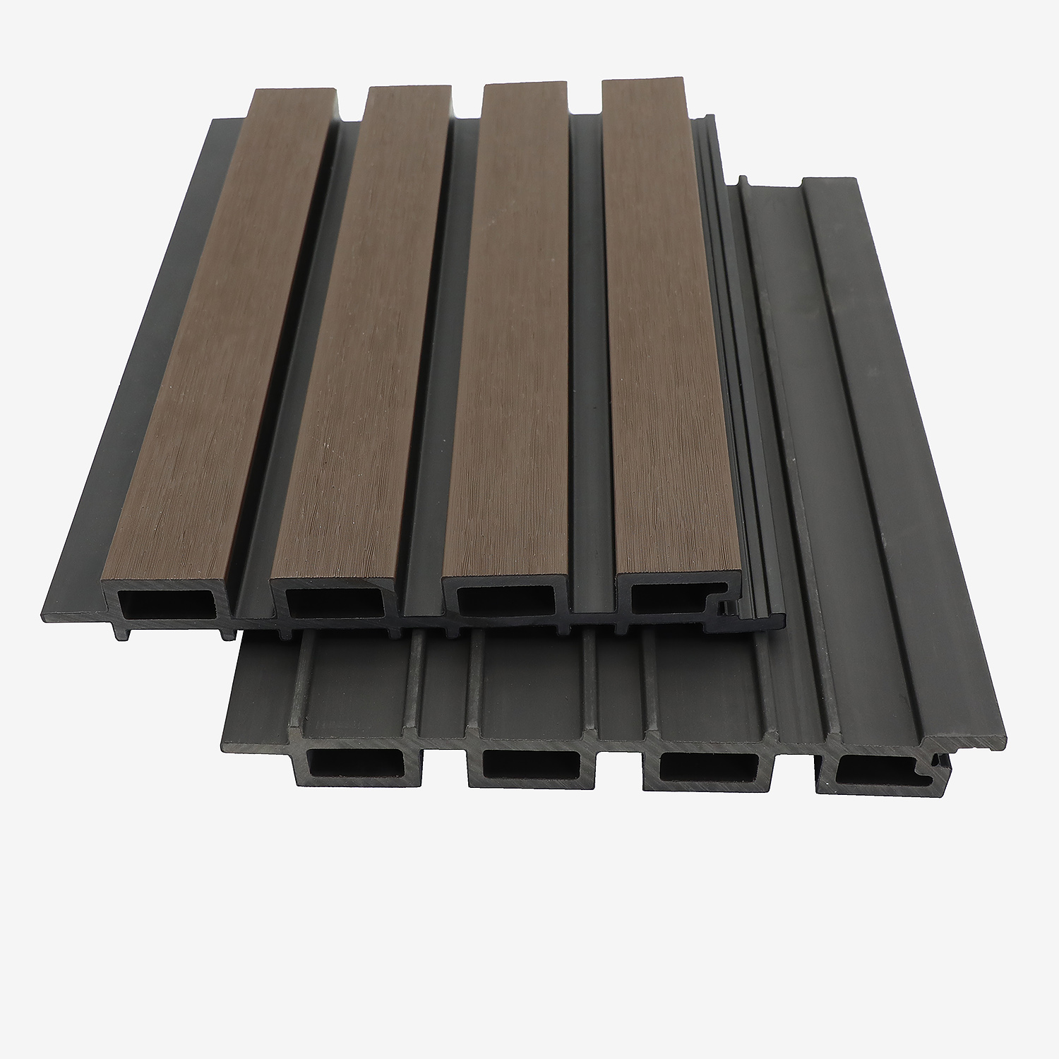 Lichtbest&auml;ndiges zweifarbiges WPC-Wandpaneel