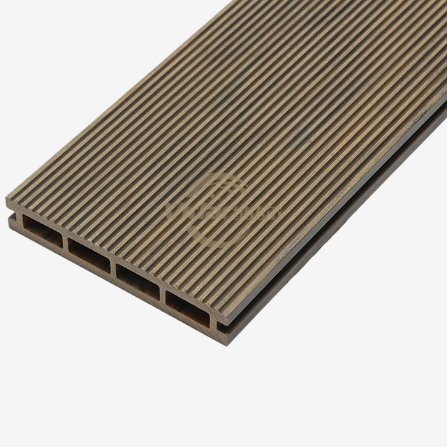 145*21mm Hohlholz-Kunststoff-Verbunddecking 3D-geprägtes Decking Super-Stereo-Wahrnehmung